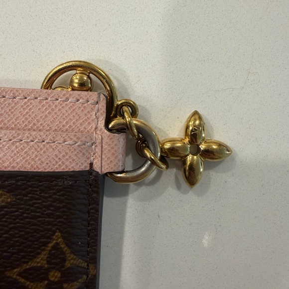 Louis Vuitton Brown and Pink Monogram Charms Card Holder - Picture 4 of 5